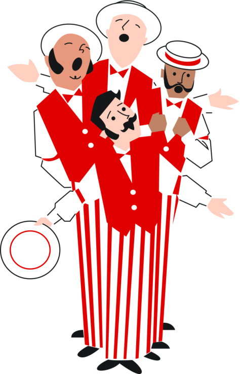 Barbershop Quartet Illustration
