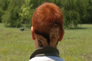 Patrick Gonzalez with Matt Bonner Haircut